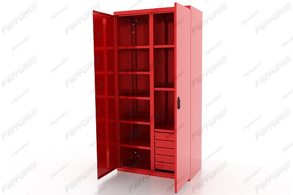 Dulap pentru scule "Classic" 8 rafturi / 5 sertare