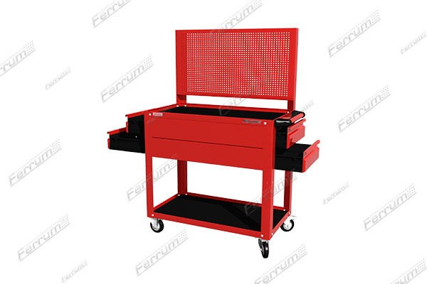 Cărucior deschis "Classic" , 2 rafturi, 4 sertare