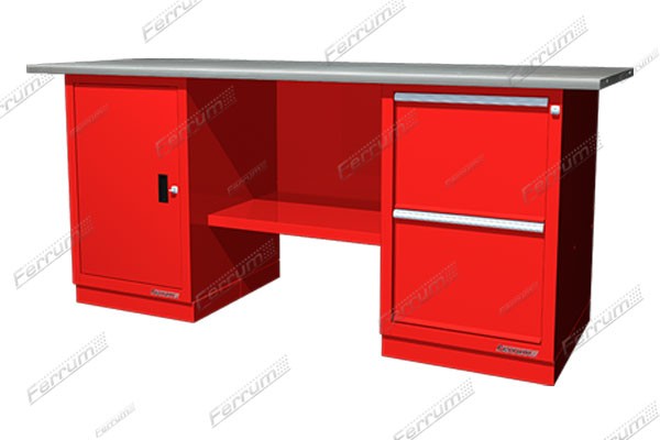 Banc de lucru cu două coloane 0/2