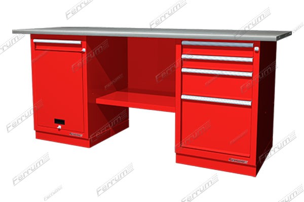 Banc de lucru cu două coloane 1/4