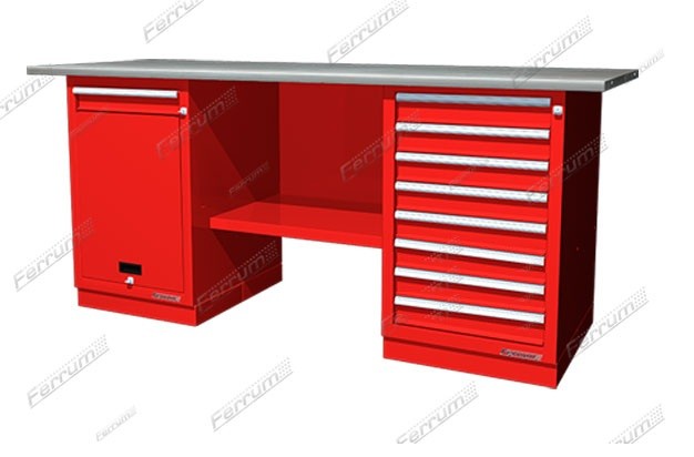 Banc de lucru cu două coloane 1/8