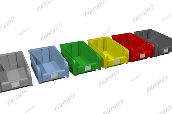 Cutii din plastic de depozitare, volum 20 l.